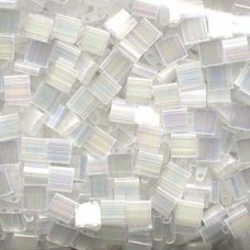 Miyuki Tila Beads - Crystal Silk Satin AB - 10gm