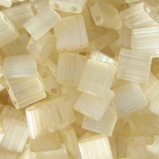 Miyuki Tila Beads - Ant Ivory Silk Satin - 7.2gm