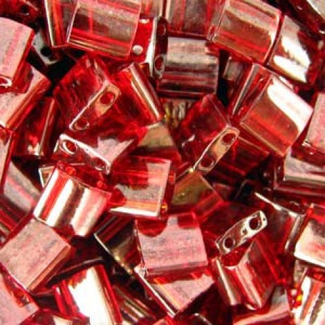 Miyuki Tila Beads - Garnet Gold Luster - 10gm Miyuki Tila Beads - Garnet Gold Luster - 10gm