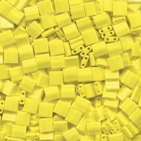 Miyuki Tila Beads - Opaque Yellow - 10gm