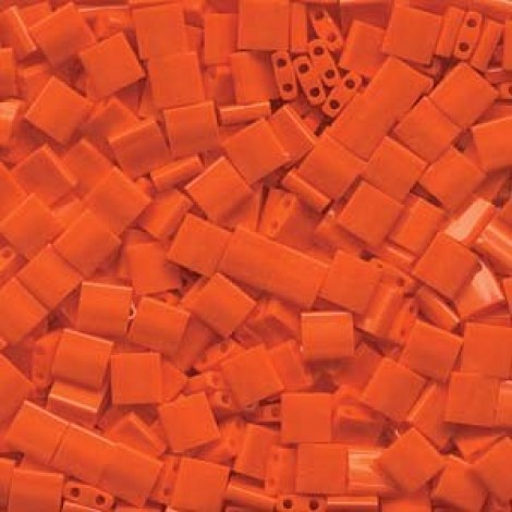 Miyuki Tila Beads - Opaque Orange - 10gm