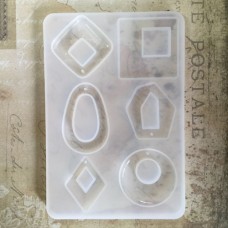 10x15cm Mixed Shape Silicone Pendant Moulds for Resin - 6 Shapes