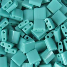 Miyuki Tila Beads - Opaque Turquoise Green - 7.2gm