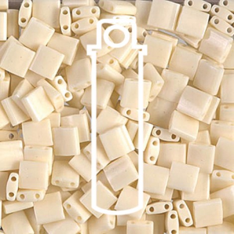 Miyuki Tila Beads - Ivory Pearl Ceylon Luster - 7.2gm Miyuki Tila Beads - Ivory Pearl Ceylon Luster - 7.2gm