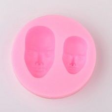 Silicone Doll Face Mould - 49x28mm & 36x23mm Face Sizes