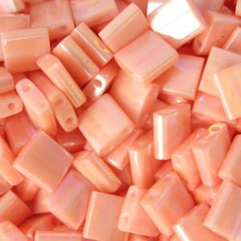 Miyuki Tila Beads - Opaque Tea Rose Luster - 7.2gm