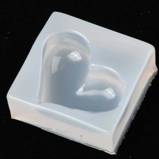 23x28mm Heart Shaped Cabochon Silicone Mould