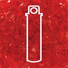 Miyuki Half-Tila Beads - Transparent Red - 7.8gm