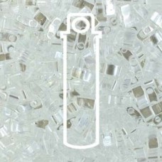 Miyuki Half-Tila Beads - Crystal Luster - 7.8gm