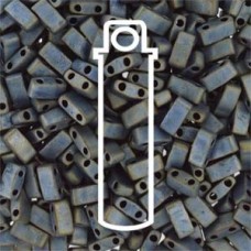 Miyuki Tila Half-Cut Beads - Matte Met Silver Grey - 7.8gm