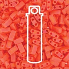 Miyuki Half-Tila Beads - Matte Orange AB - 7.8gm
