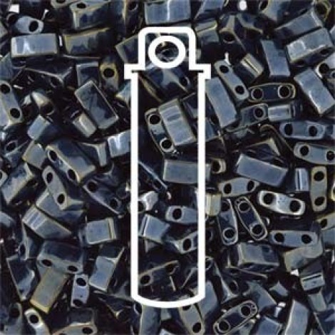 Miyuki Half-Tila Beads - Light Gunmetal - 7.8gm Miyuki Half-Tila Beads - Light Gunmetal - 7.8gm