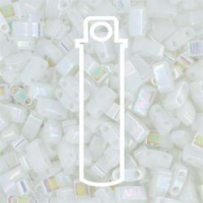 Miyuki Half-Tila Beads - Pearl White Opaque - 7.8gm
