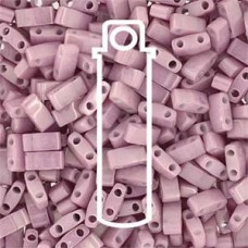 Miyuki Half-Tila Beads - Opaque Antique Rose Luster - 10gm