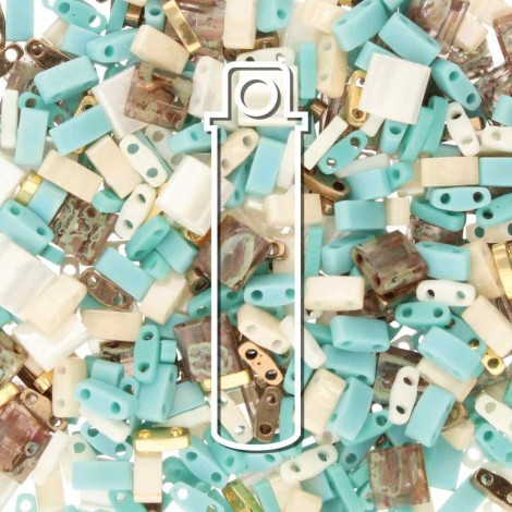 Miyuki Tila Bead Mix  - Desert Wind - 7.2gm