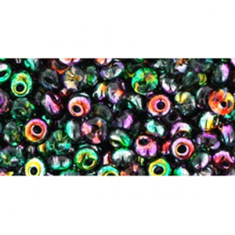 3mm Toho Magatama Drops - Hybrid Marea Peacock/Gold - 12.5gm