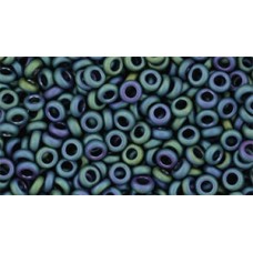8/0 Toho Demi Round Seed Beads - Matte Colour Iris Teal - 8-9gm