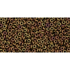 11/0 Toho Japanese Demi Round Seed Beads - Opaque Mudbrick Opaque Pastel Frosted - 8-9gm