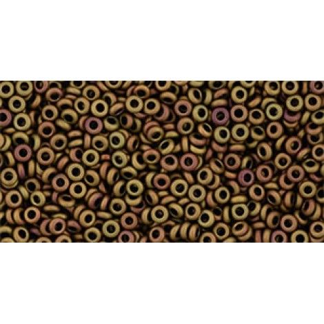 11/0 Toho Japanese Demi Round Seed Beads - Opaque Mudbrick Opaque Pastel Frosted - 8-9gm 11/0 Toho Japanese Demi Round Seed Beads - Opaque Mudbrick Opaque Pastel Frosted - 8-9gm
