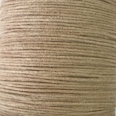 1mm Natural Supreme Quality Waxed Cotton Cord - 10 metres