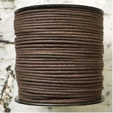 2mm Brown Supreme Waxed Cotton Cord - 75yd (68m)