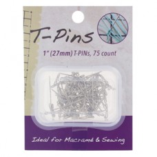 T-Pins, Metal Pins for Macrame & Sewing, 1 Inch Long (27mm) (1