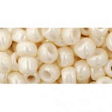 3/0 Toho Seed Beads - Opaque Lustered Light Beige - 7.5gm