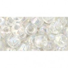 3/0 Toho Seed Beads - Crystal AB