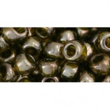 3/0 Toho Seed Beads - Gold Luster Green Tea - 10-12gm