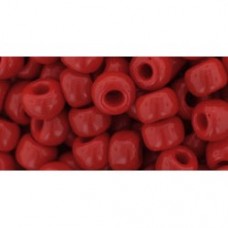 3/0 Toho Seed Beads - Opaque Peppered Red
