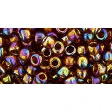 6/0 Toho Seed Beads - Transp Rainbow Smokey Topaz
