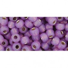 6/0 Toho Seed Beads - Silver Lined Milky Amethyst - 18-19gm
