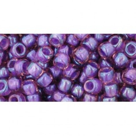 6/0 Toho Seed Beads - Inside-Color Rainbow Rosaline/Opaque
