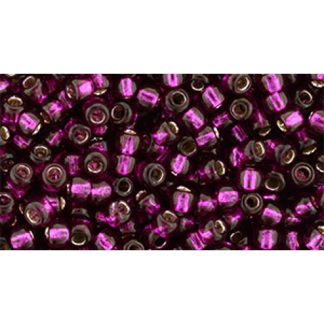 8/0 Toho Seed Beads - Silver Lined Dragonfruit - 8.9gm