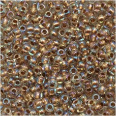 8/0 Toho Japanese Seed Beads - Gold Lined Rainbow Crystal