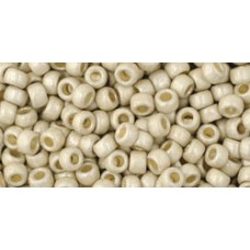 8/0 Toho Japanese Permafinish Seed Beads - Matte Galvanized Aluminum 8-9gm