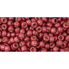 8/0 Toho Seed Beads - Permafinish Matte Galvanised Brick Red - 8-9gm
