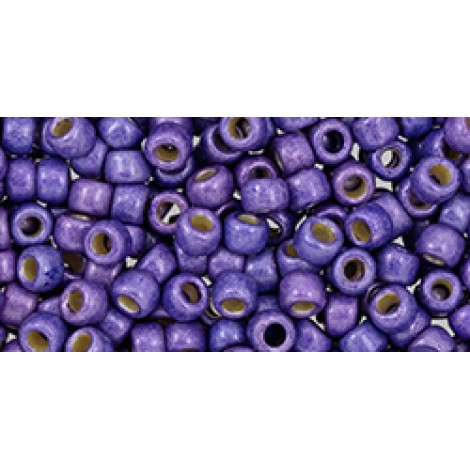 8/0 Toho Japanese Permafinish Seed Beads - Matte Galvanized Violet