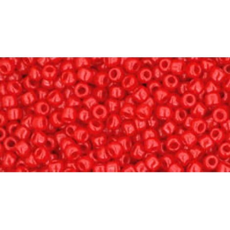 11/0 Toho Beads - Opaque Cherry - 8-9gm