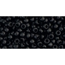 11/0 Toho Japanese Seed Beads - Opaque Jet - 18-19gm