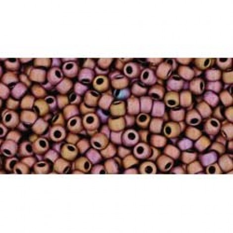 11/0 Toho Seed Beads - Matte-Color Mocha Mauve - 8-9gm