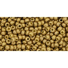 11/0 Toho Beads - Permafinish Matte Galvanized Golden Fleece