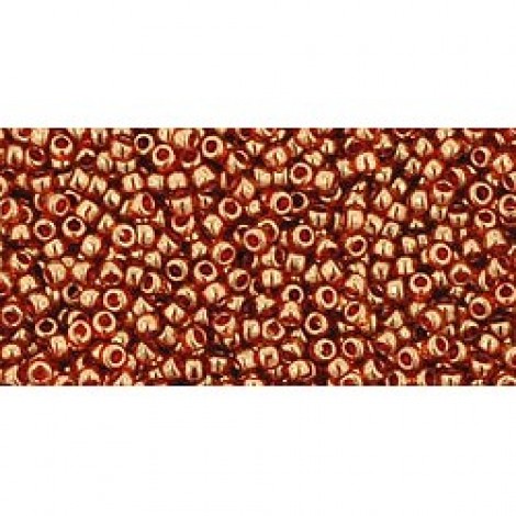 15/0 Toho Seed Beads - Gold-Luster African Sunset - 8-9gm