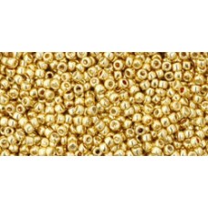 15/0 Toho Japanese Seed Beads - Galvanized Starlight Gold - 8-9gm