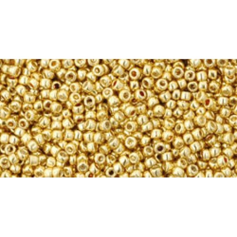 15/0 Toho Japanese Seed Beads - Galvanized Starlight Gold - 8-9gm