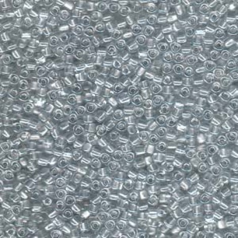 10/0 Miyuki Triangle Seed Beads - Colour Lined Platinum