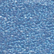 10/0 Miyuki Triangle Seed Beads - Colour Lined Sky Blue - 12.5gm