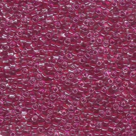 10/0 Miyuki Triangle Seed Beads - Col/Lined Cranberry
