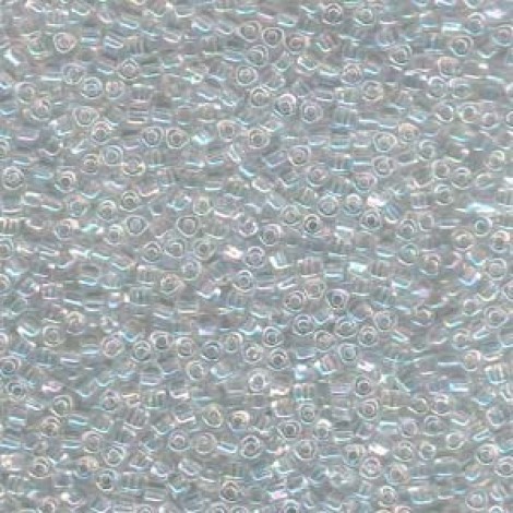10/0 Miyuki Triangle Seed Beads - Crystal AB