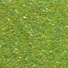 10/0 Miyuki Triangle Seed Beads - Lime Iris